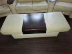 Stressles Arion Leder Beige mit Doppelhocker